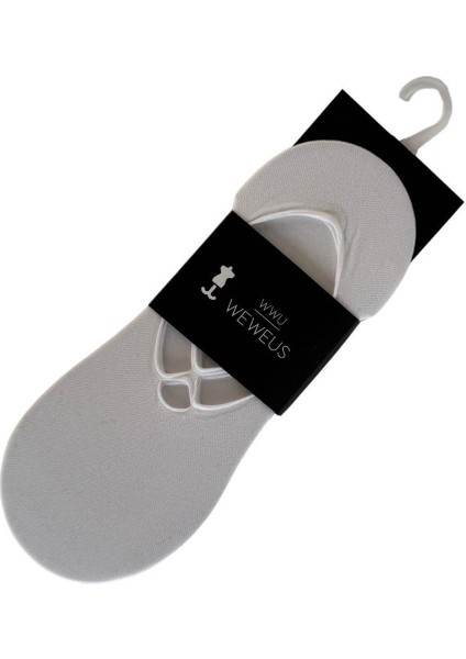 Beyaz Bayan Balerin Babet Çorap 173