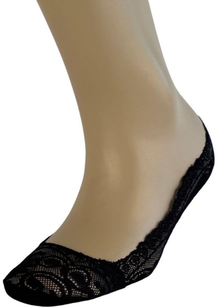 Siyah Bayan Dantelli Babet Çorap 170 modelleri
