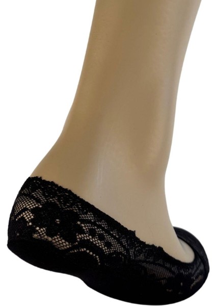 Siyah Bayan Dantelli Babet Çorap 170 fırsatları