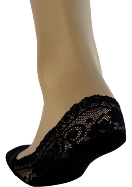 Siyah Bayan Dantelli Babet Çorap 170 indirimleri