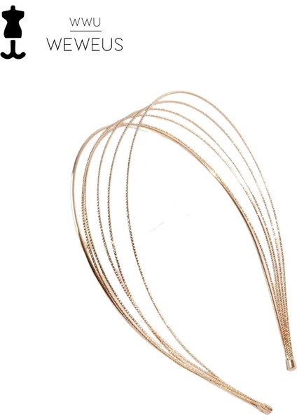 Kadın Altın Rengi Parlak Lüks Taç fırsatları