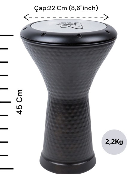 Mısır Darbuka Siyah Donizetti