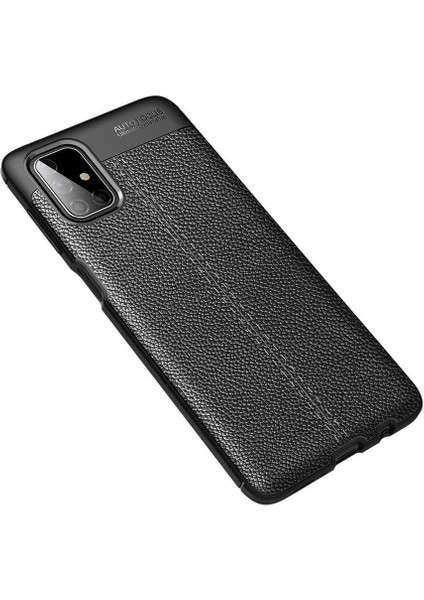 Galaxy M51 Kılıf F10T Niss Silikon Kapak-Siyah