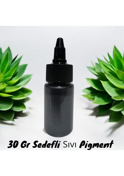 Epoksi Bazlı Sedefli Siyah Parlak Sıvı Pigment 30 gr Hobi,sanat,ahşap,magnet Için