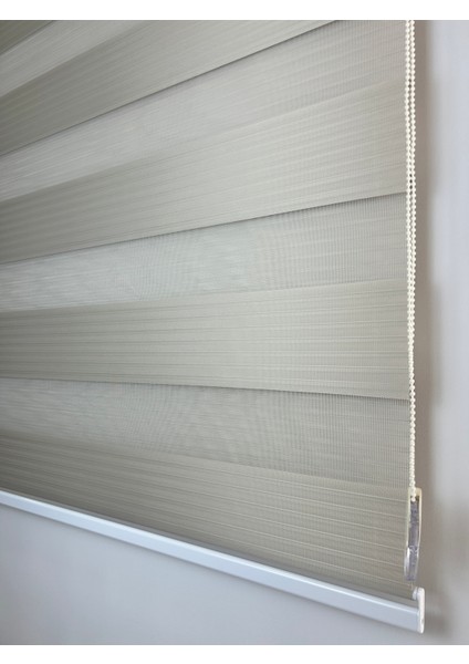 Binbirperde Kum Beji Pileli Zebra Stor Perde Ev/ofis Perdesi Alüminyum Sistem