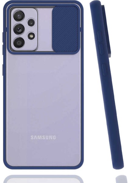 Galaxy A52 Kılıf F10T Lensi Kapak-Lacivert