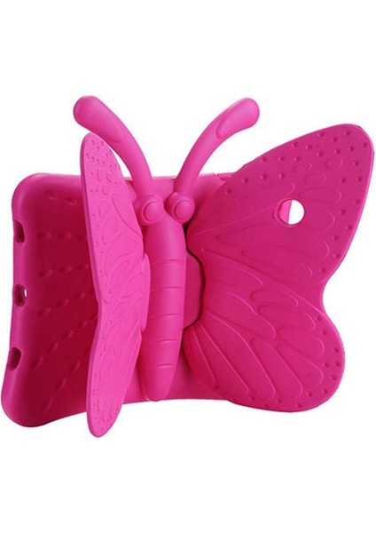 Galaxy Tab S6 Lite P610 Uyumlu Zore Butterfly Standlı Tablet Kılıf-Pembe Koyu