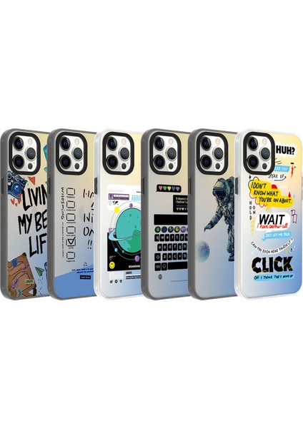 Apple iPhone 12 Pro Kılıf Desenli F10T Dragon Sert Kapak-Kelimeler