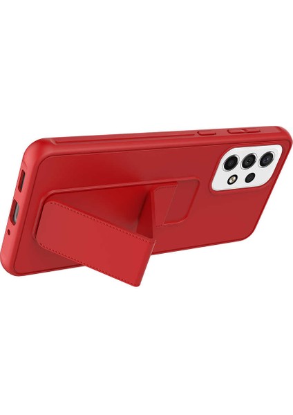 Galaxy A73 Kılıf F10T Qstand Kapak-Lila