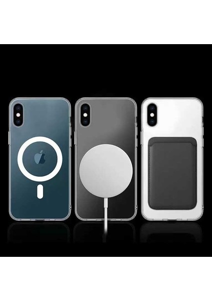 iPhone Xs 5.8 Uyumlu F10T Tacsafe Wireless Kapak-Renksiz