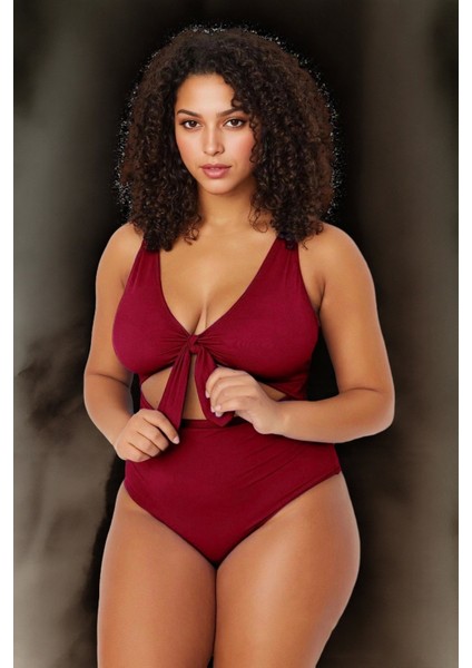 Tam Koruma Sağlayan Konforlu Plus Size Mayo Bağlamalı Tasarım Büyük Beden Battal Boy fiyatları