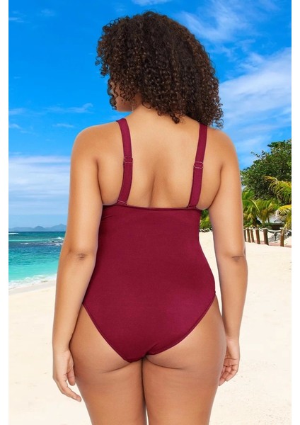Tam Koruma Sağlayan Konforlu Plus Size Mayo Bağlamalı Tasarım Büyük Beden Battal Boy modelleri