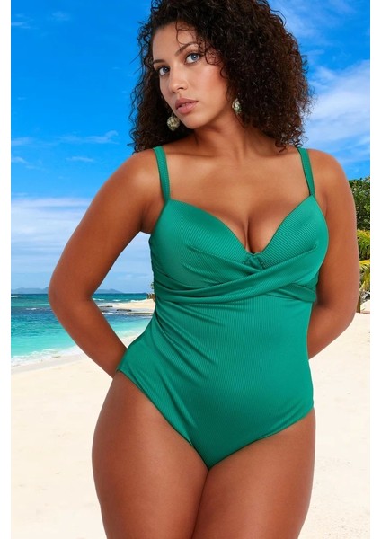 Konforlu Plus Size Mayo Tasarım Büyük Beden Esnek Kumaş Plaj Kıyafeti fiyatları