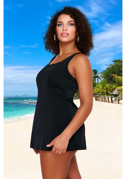 Konforlu Plus Size Mayo Tasarım Büyük Beden Şık Detaylı Uv Korumalı Su Sporları Için fiyatları