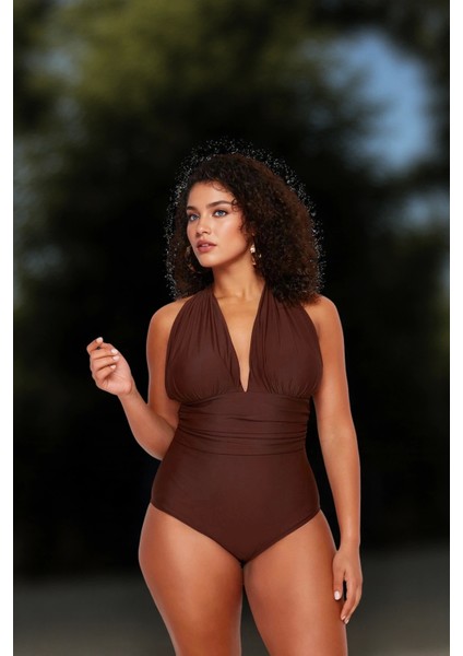 Konforlu Plus Size Mayo Tasarım Büyük Beden Su Sporları Için Yüksek Konfor Şık Detaylı