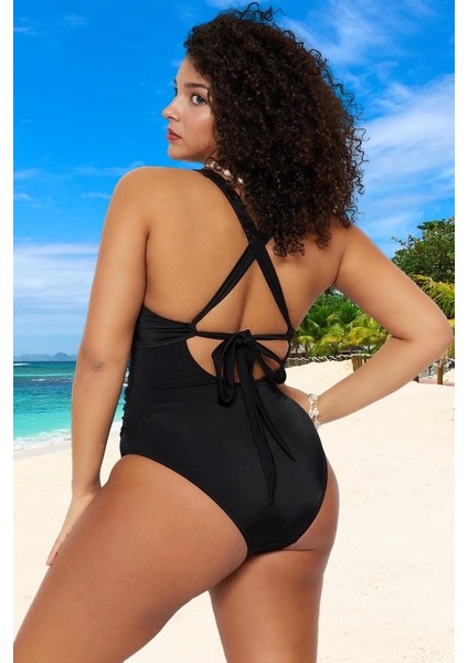 Konforlu Plus Size Mayo Tasarım Büyük Beden Premium Kalite Plaj ve Havuz Için Geniş