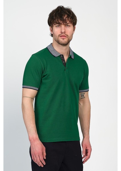 Erkek Basic Düz Kısa Kol Pudra Uzun Polo Yaka Tişört modelleri