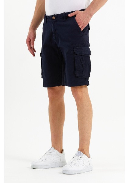 Erkek Pamuklu Bermuda Kargo Çok Cepli Petrol Şort fırsatları