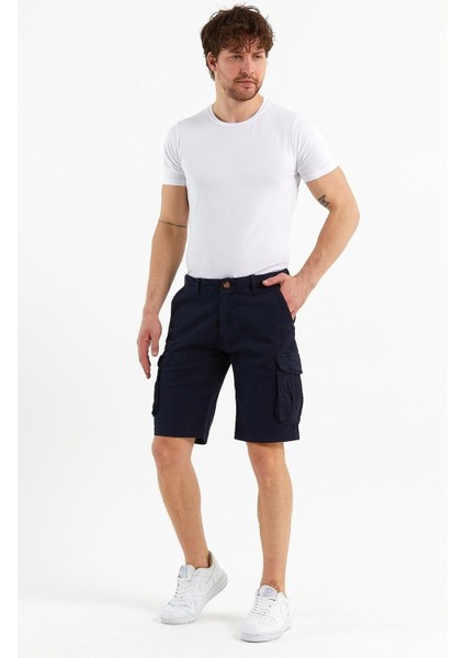Erkek Pamuklu Bermuda Kargo Çok Cepli Petrol Şort indirimleri