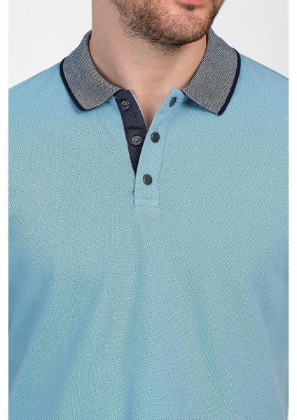 Erkek Basic Düz Kısa Kol Pudra Uzun Polo Yaka Tişört fiyatları