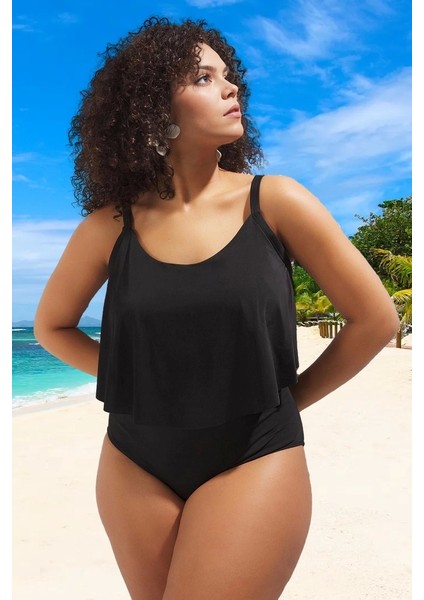 Konforlu Plus Size Mayo Tasarım Büyük Beden Yüksek Konfor Özgüvenli Stil fiyatları