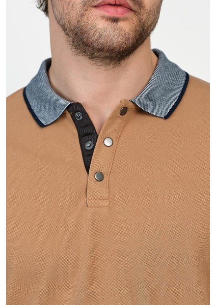 Erkek Basic Düz Kısa Kol Pudra Uzun Polo Yaka Tişört fiyatları