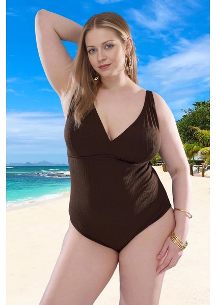 Konforlu Plus Size Mayo Tasarım Büyük Beden Hızlı Kuruyan Şık Detaylı Tam Destek fiyatları