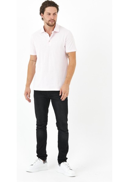 Erkek Basic Kısa Kol Pike Düz Pudra Polo Yaka Tişört fiyatları