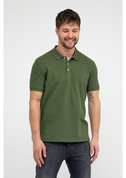 Erkek Düz Kısa Kollu Basic Uzun Buz Mavi Polo Yaka Tişört indirimleri