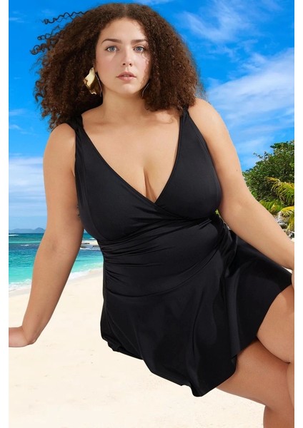 Konforlu Plus Size Mayo Tasarım Büyük Beden Her Bedende Şıklık Plaj Kıyafeti