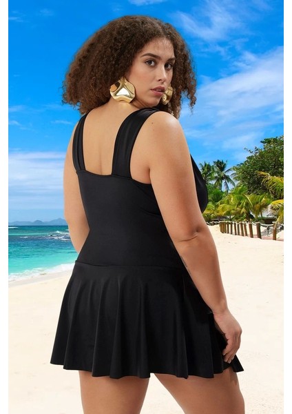 Konforlu Plus Size Mayo Tasarım Büyük Beden Her Bedende Şıklık Plaj Kıyafeti modelleri