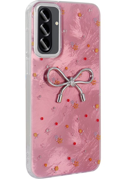 Galaxy A56 Kılıf Kamera Korumalı Figürlü F10T Ponti Silikon Kapak - Beyaz