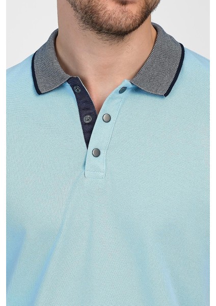 Erkek Basic Düz Kısa Kol Pudra Uzun Polo Yaka Tişört fiyatları