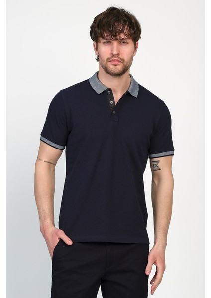 Erkek Basic Düz Kısa Kol Pudra Uzun Polo Yaka Tişört fırsatları