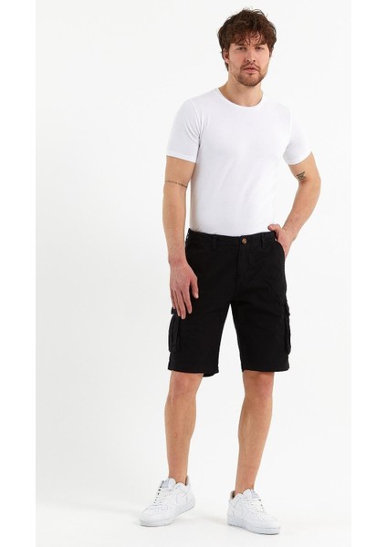 Erkek Pamuklu Bermuda Kargo Çok Cepli Petrol Şort fiyatları