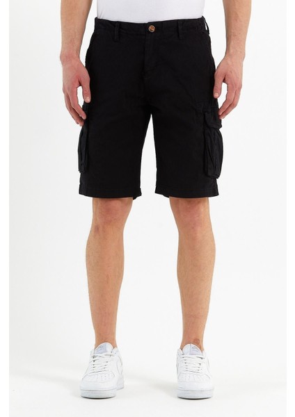 Erkek Pamuklu Bermuda Kargo Çok Cepli Petrol Şort fırsatları