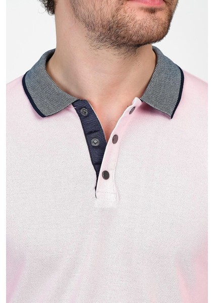 Erkek Basic Düz Kısa Kol Pudra Uzun Polo Yaka Tişört fiyatları