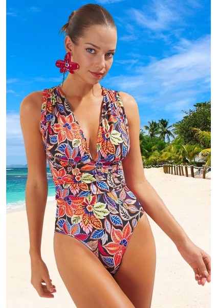 Yüzme Kıyafeti Tasarım Mayo Ergonomik Kesim Swimsuit Uv Korumalı Şık Detaylı Yaz Koleksiyonu