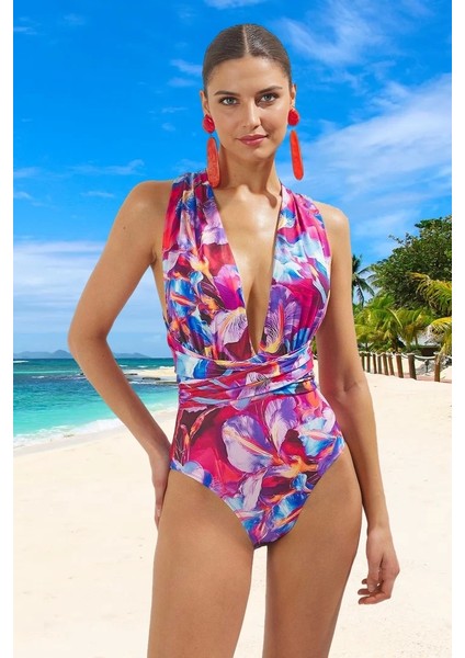 Yüzme Kıyafeti Tasarım Mayo Şık Detaylı Mayosu Hızlı Kuruyan Özel Deniz