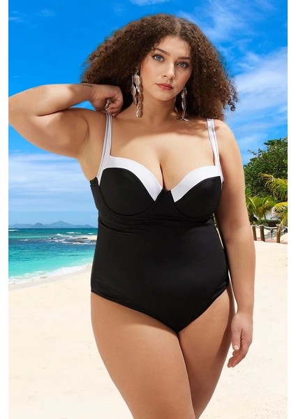 Konforlu Plus Size Mayo Tasarım Büyük Beden Plaj ve Havuz Için Klora Dayanıklı Yüksek Konfor fiyatları