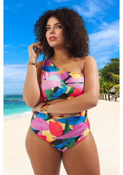 Konforlu Plus Size Mayo Tasarım Büyük Beden Battal Boy Deniz Kıyafeti