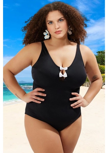 Konforlu Plus Size Mayo Tasarım Büyük Beden Yüksek Konfor Su Sporları Için Tam Destek