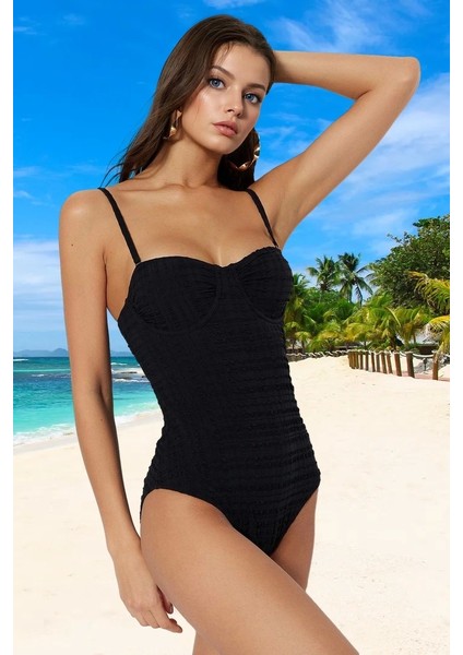 Yüzme Kıyafeti Tasarım Mayo Şık Detaylı Uv Korumalı Swimsuit Su Sporları Için Mayosu