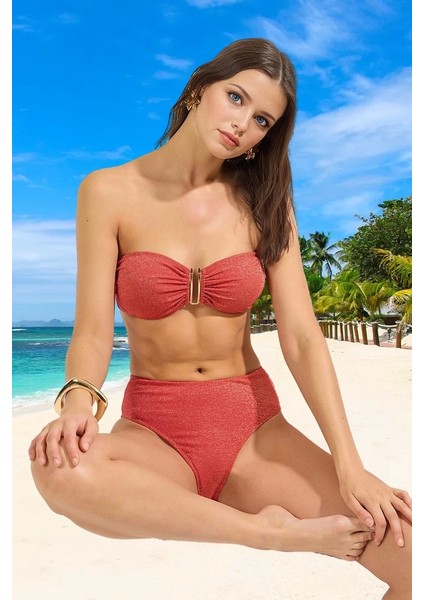 Tasarım Bikini Takımı Plaj Ve Havuz İçin Esnek Kumaş Yaz Koleksiyonu