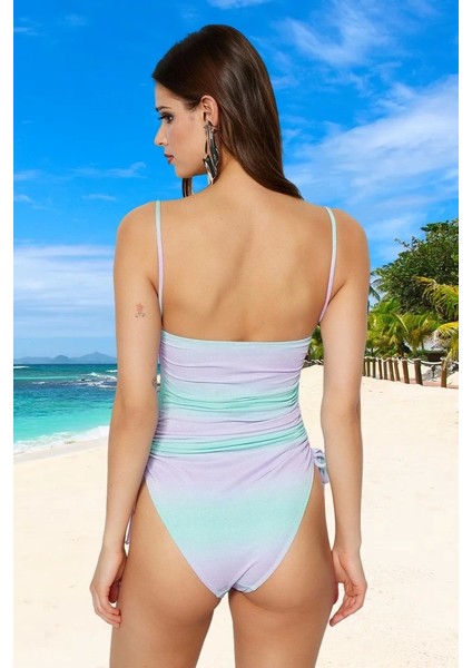 Yüzme Kıyafeti Straplez Tasarım Mayo Swimsuit Şık Detaylı Özel Banyo modelleri