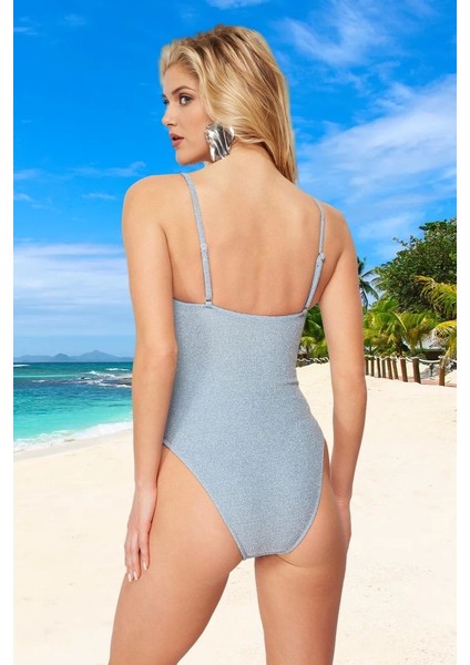 Yüzme Kıyafeti Simli Tasarım Mayo Hızlı Kuruyan Su Sporları Için Uv Korumalı Ergonomik Kesim modelleri