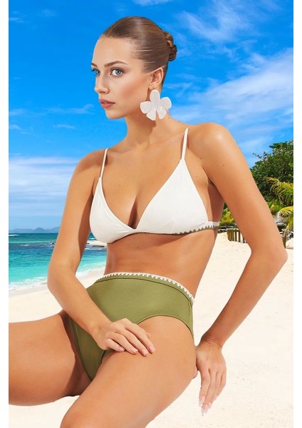 Tasarım Bikini Takımı Yüksek Konfor Hızlı Kuruyan Özel Plaj ve Havuz Için