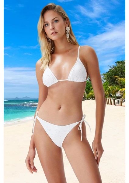 Tasarım Bikini Takımı Yaz Koleksiyonu Ergonomik Kesim Özel Hızlı Kuruyan