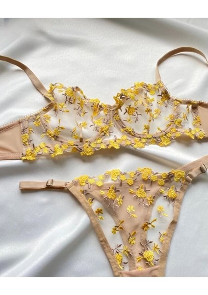 Çıtır Sarı Çiçekli Bralet Takım fırsatları