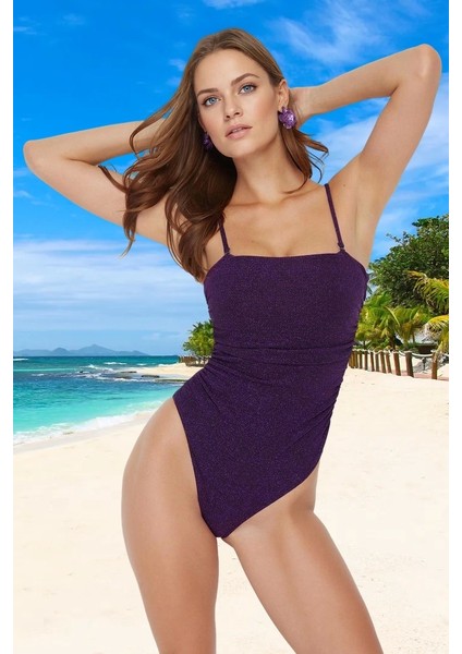 Yüzme Kıyafeti Simli Tasarım Mayo Hızlı Kuruyan Su Sporları Için Uv Korumalı Ergonomik Kesim fiyatları